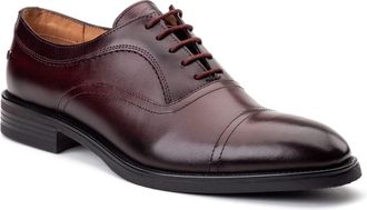 Base London Leren Bordo Oxford Schoenen voor Heren