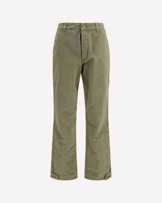 Off-white Racing Staff cotton gabardine Pants Male 48