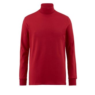 Isa Rollkragenshirt ISA BODYWEAR mit Rollkragen, Herren, Gr. XXL, rot (3484), Interlock, Obermaterial: 100% Baumwolle, unifarben, hoch geschlossener Aussc
