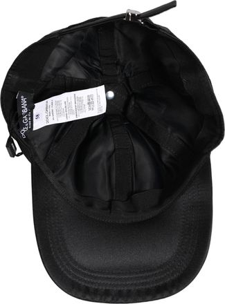 Dolce & Gabbana Mens Logo-Embroidered Baseball Cap Black Polyester