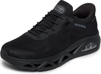 Skechers Womens Uno Glide-Step Air Gliders Sneaker, Black Mesh, 3.5 UK
