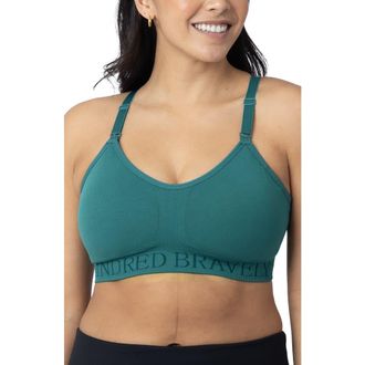 Kindred Bravely Sublime Hands-Free Pumping & Nursing Sports Bra - Sizing Available in B-D Cup in Teal at Nordstrom, Size X-Large D