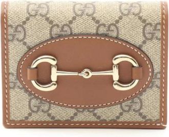 Gucci Pre-owned Wallets, female, Beige, Size: ONE SIZE Pre-owned Leather wallets