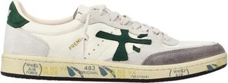 Premiata Sneakers, male, Multicolor, 7 UK, Leather Logo Trainers Custom Sole Lace Closure