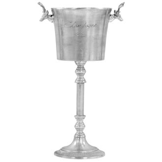 vidaXL Enfriador De Champ&aacute;n De Aluminio Macizo 39x29x71 Cm Plateado Vidaxl
