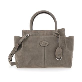 Tod's Shopping Di Bag Small - Dames - Handtassen - Grijs - ONE Size - Leer - Tassen