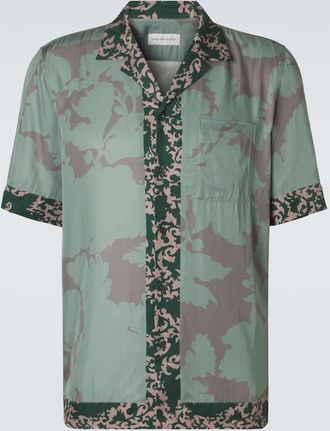 Dries Van Noten Printed bowling shirt