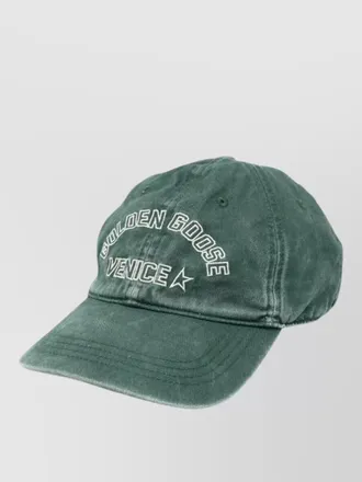 Golden Goose journey baseball cap washed cotton twill venice