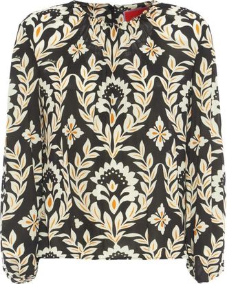 La DoubleJ Charmante Top in Vintage Sugar Rush Print - Dames - Blouses - Veelkleurig - XL - Overhemden