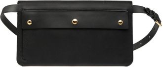 Burberry Black Leather Fanny Pack (Pre-Owned)