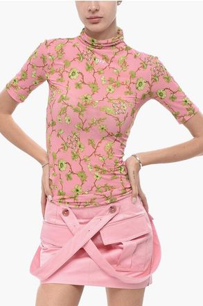 Off-white Floral Tulle High-Neck Top RAMAGE size 38