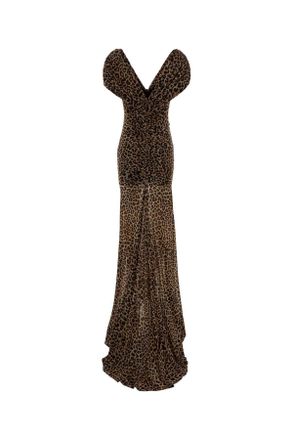 Blumarine Lungo Dress - Brown