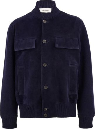 Ferragamo Bomberjack met rits - Blauw