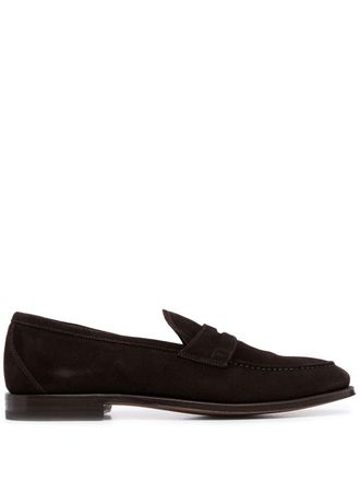 Scarosso Stefano suede loafers - men - Leather/Leather/Leather - 42 1/2 - Brown