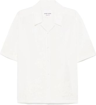 Antik Batik Adonis Shirt - Heren - Korte mouwen Overhemden - Wit - S - Overhemden