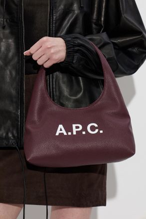 A.P.C. Ninon Baby Handbag, Womens, Burgundy