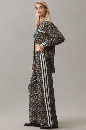 Maeve The Brooklin Tie-Front Printed Pull-On Pants by Maeve
