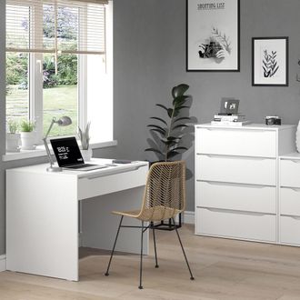 Vicco Escritorio Ruben, Blanco, 100 X 65 Cm Vicco