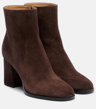 Valentino Garavani Fawcette VLogo suede ankle bots