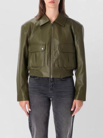 Frankie Shop faux leather bomber jacket