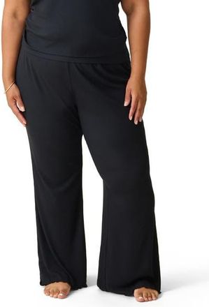 Kindred Bravely Ribbed Modal Lounge Pant in Black at Nordstrom, Size X-Large