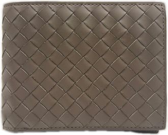 Bottega Veneta Intrecciato Brown Leather Wallet (Bi-Fold) (Pre-Owned)