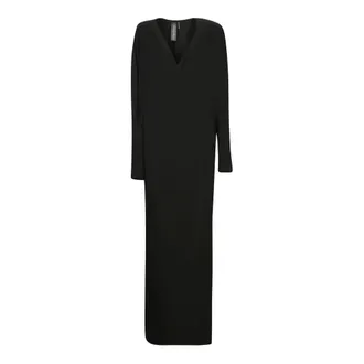 Norma Kamali Maxi Dresses, female, Black, Size: XS Dolman Wrap Gown