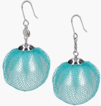 Undercover Resin Pearl Earrings with Tulle Detail size Unica