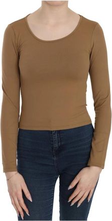 Gianfranco Ferre Long Sleeve Tops - Dames - Longsleeves - Bruin - 2XS - Tops