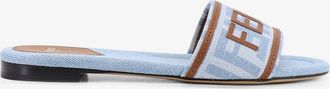 Fendi Sandali Sunshine in denim FF - FENDI - gender_Woman