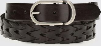 Brunello Cucinelli Cintura in pelle intrecciata Brunello Cucinelli