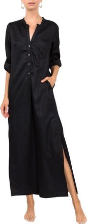 Everyday Ritual Tracey Cotton Caftan in Black at Nordstrom, Size X-Small