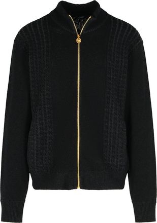 Versace Black Cotton Blend Sweater