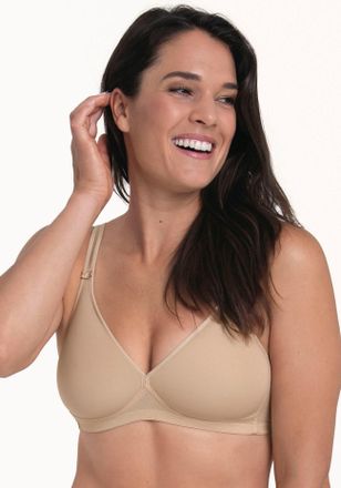 Rosa Faia Soft-BH ROSA FAIA Selma Pure, Damen, Gr. 80, Cup C, desert, Spacer, Obermaterial: 59% Polyester, 27% Polyamid, 14% Elasthan, unifarben, BHs Soft-BH, S