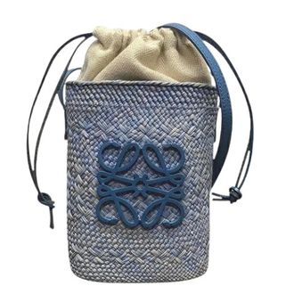 Loewe Pre-owned Bucket Bags, female, Blue, Size: ONE SIZE Pre-owned Leather Bucket Bag