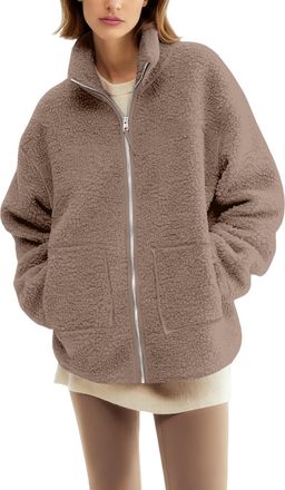 Generic Womens Fleece Jacket with Baby Carrier Pocket UK Warm Sherpa Maternity Coat for Mom Zip up 2-in-1 Baby Wearing Outerwear Soft Loose Thermal Comfy Jack