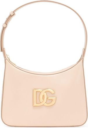 Dolce & Gabbana Spalla logo-plaque tote bag - women - Calf Leather/Calf Leather - One Size - Pink