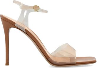 Gianvito Rossi Cher Sandalen met Hak - Dames - Sandalen met hakken - Beige - 41 EU - Schoenen