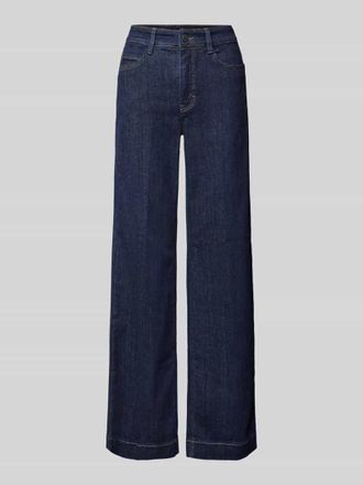 M.A.C Wide Leg Jeans mit 5-Pocket-Design in Dunkelblau, Größe 32/30