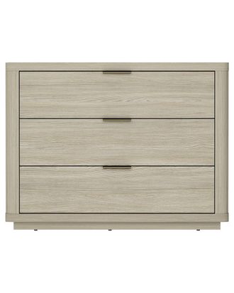 Manhattan Comfort Evelyn Modern Nightstand 4.0 With 3 Full Extension Drawers