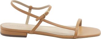 Polo Ralph Lauren Schoenen, Dames, Beige, 40 EU, Platte sandalen