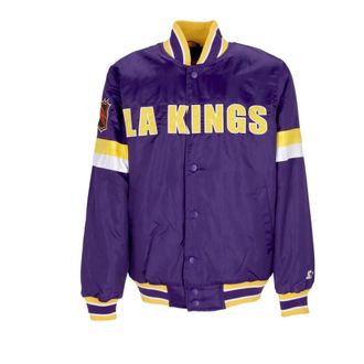 Starter Vintage Diveplay Satin Varsity Jacket - Heren - Bomber jackets - Veelkleurig - M - Leer - Jassen
