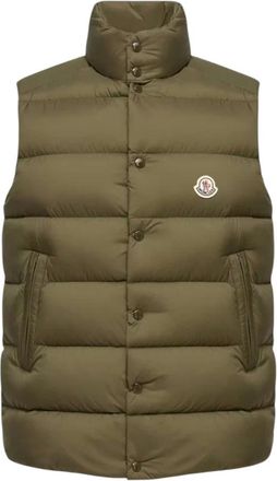 Moncler Tibb Donsgilet - Heren - Jassen - Groen - Maat: 3XL Zijde