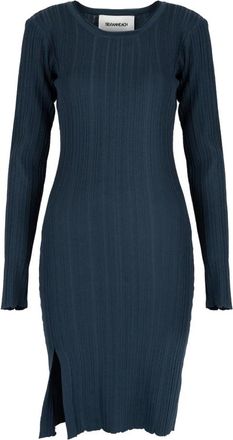 Silvian Heach Gebreide jurk - Dames - Jurken - Blauw - Maat: XS