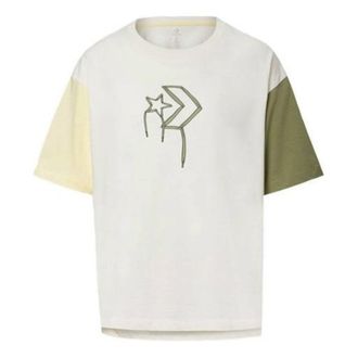 Converse (WMNS) Converse Logo Printed T-ShirtAsia Sizing White Green 10020854-A02