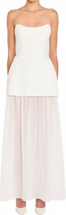 Amanda Uprichard Christy Maxi Dress In White