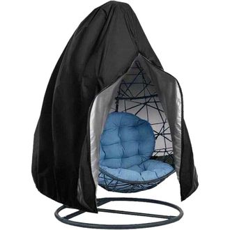 OEM [nunca Usado]funda Para Silla Colgante, Funda Protectora Para Silla Colgante De Rat&aacute;n De Jard&iacute;n Tipo Huevo, Resistente Al Agua Y Al Polvo - 190 X 115 