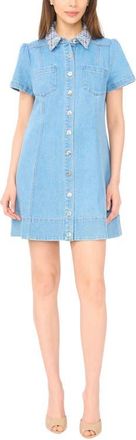 CeCe by Cynthia Steffe Denim Shirtdress in Light Blue Wash at Nordstrom, Size 14
