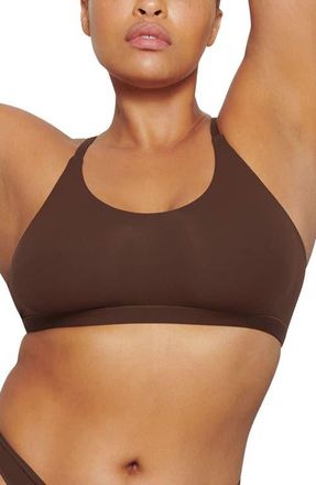 SKIMS Fits Everybody Racerback Bralette in Cocoa at Nordstrom, Size Xx-Small Regular