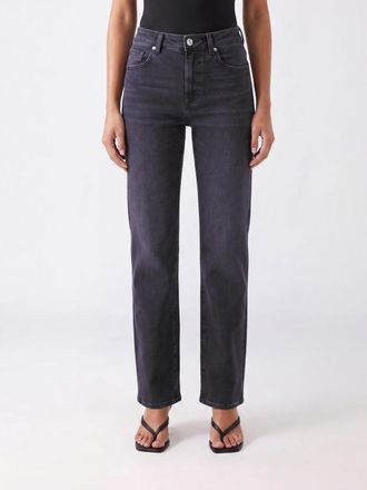 7 For All Mankind Jeans Stovepipe a vita alta in denim straight